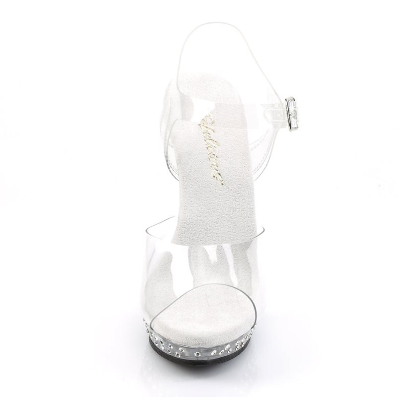 Clear Pleaser Lip-108SDT Women's Heels Sandals | AUSTRALIA BCZMG