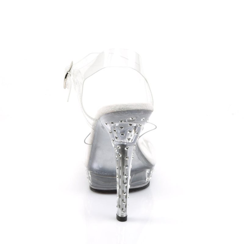 Clear Pleaser Lip-108SDT Women's Heels Sandals | AUSTRALIA BCZMG