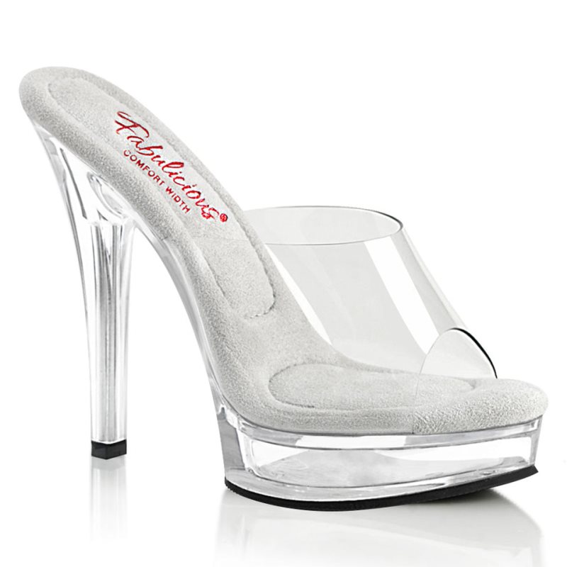 Clear Pleaser Majesty-501 Women\'s Platform Slides | AUSTRALIA NPCGS