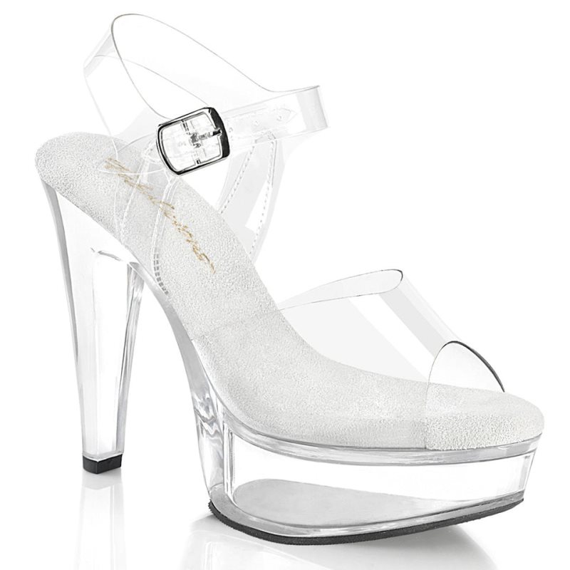 Clear Pleaser Martini-508 Women\'s Platform Heels Sandals | AUSTRALIA NJVUX