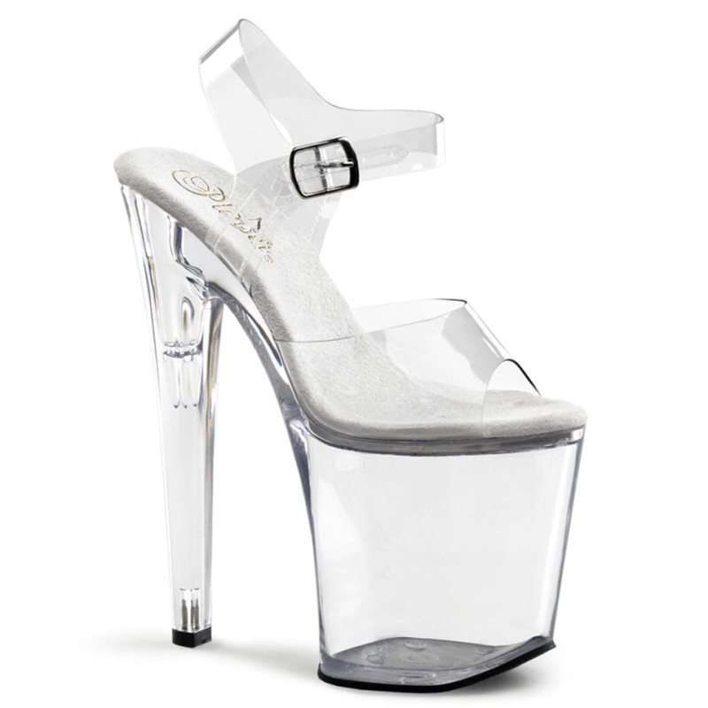 Clear Pleaser Xtreme-808 Women\'s Platform Heels Sandals | AUSTRALIA JWMYH