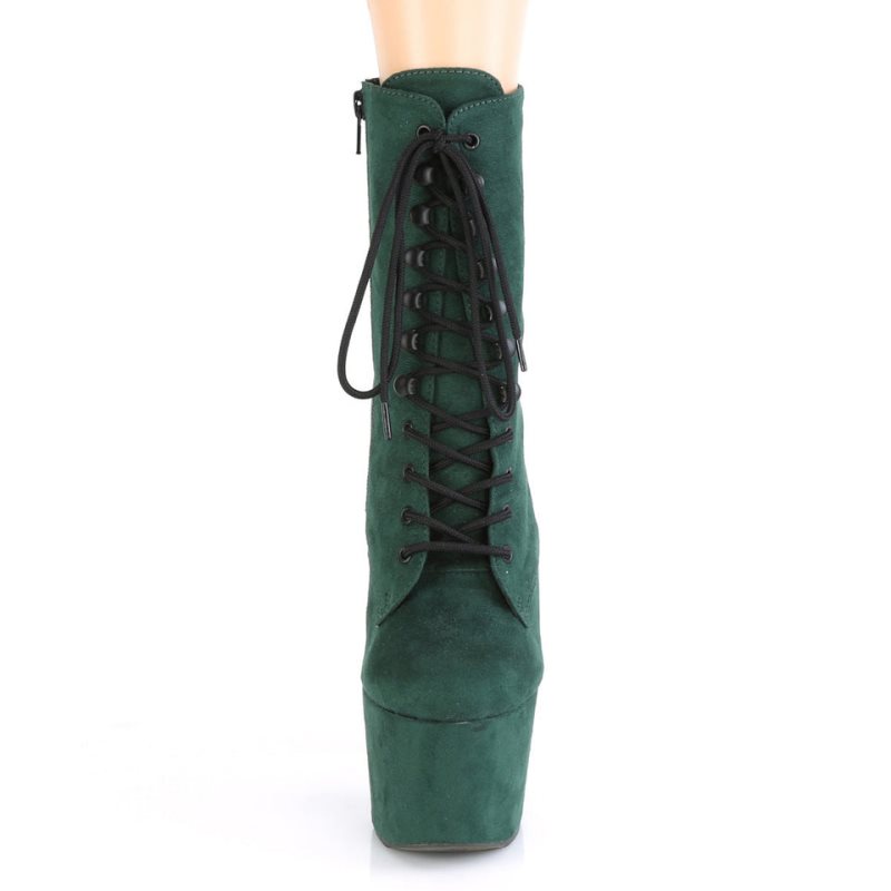 Green Pleaser Adore-1020FS Faux Suede Women's Heels Boots | AUSTRALIA BIJHN