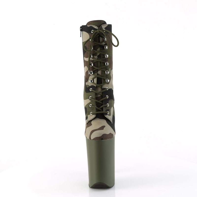 Green Pleaser Infinity-1020CAMO Women's Heels Boots | AUSTRALIA RJSHG