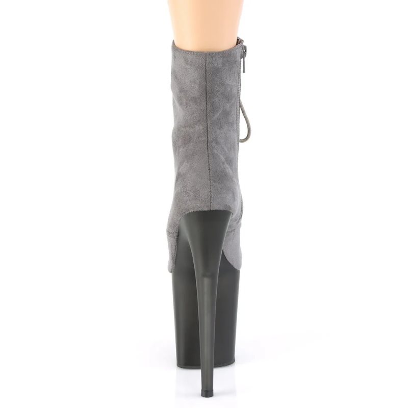 Grey Pleaser Flamingo-1020FST Women's Heels Boots | AU SNOPAYB