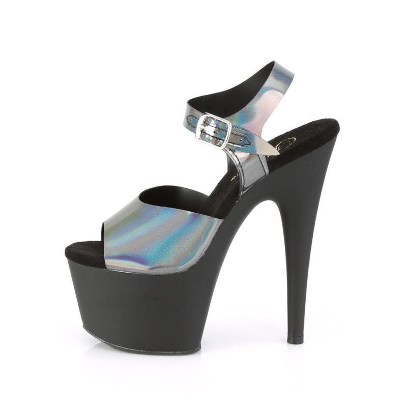 Grey / Black Pleaser Adore-708N-DT Women's Platform Heels Sandals | AU TRAUMNB