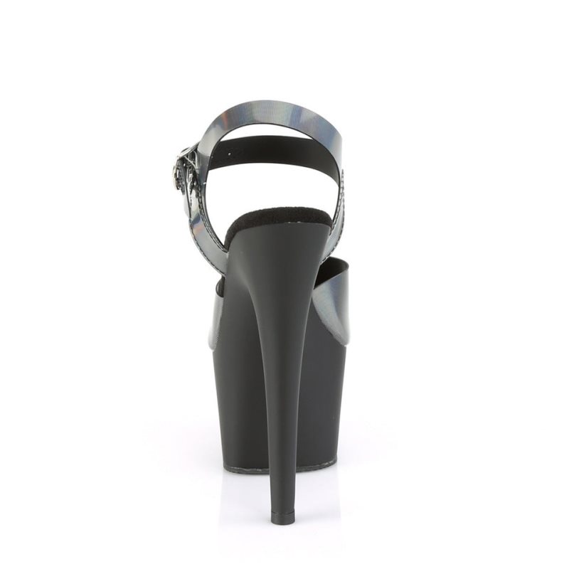 Grey / Black Pleaser Adore-708N-DT Women's Platform Heels Sandals | AU TRAUMNB