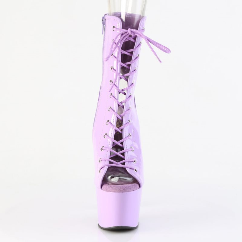 Lavender Pleaser Adore-1016 Women's Heels Boots | AU HJZGBYR