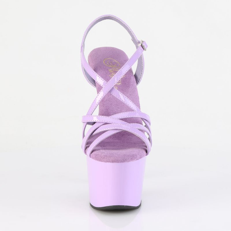 Lavender Pleaser Adore-713 Women's Platform Heels Sandals | AUSTRALIA XVSAN