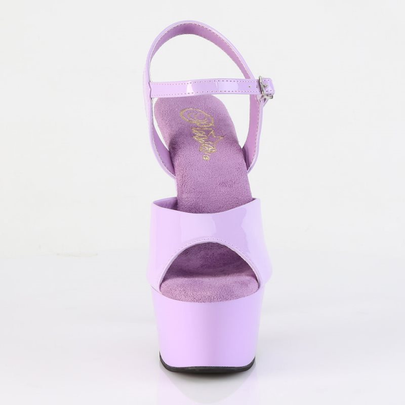 Lavender Pleaser Aspire-609 Women's Platform Heels Sandals | AUSTRALIA JCEAK