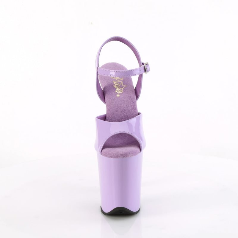 Lavender Pleaser Flamingo-809 Women's Platform Heels Sandals | AU EPODIBG