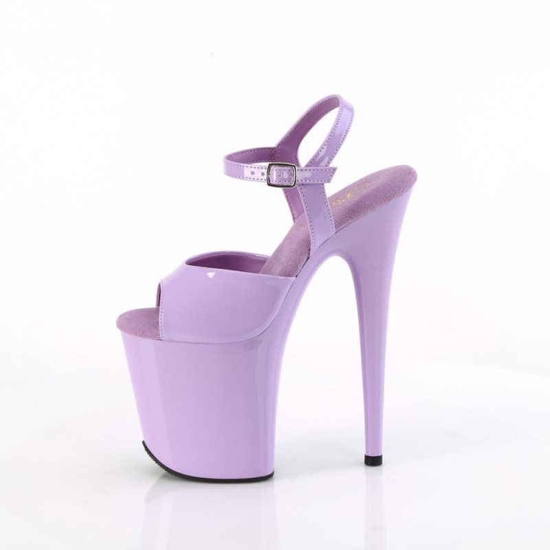 Lavender Pleaser Flamingo-809 Women's Platform Heels Sandals | AU EPODIBG