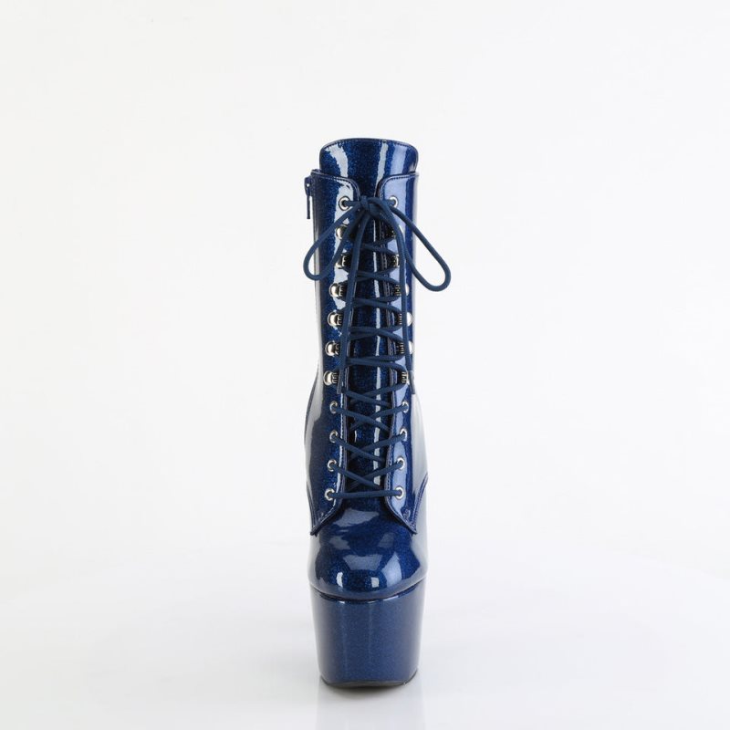 Navy Pleaser Adore-1020GP Women's Heels Boots | AU ICUQSAO