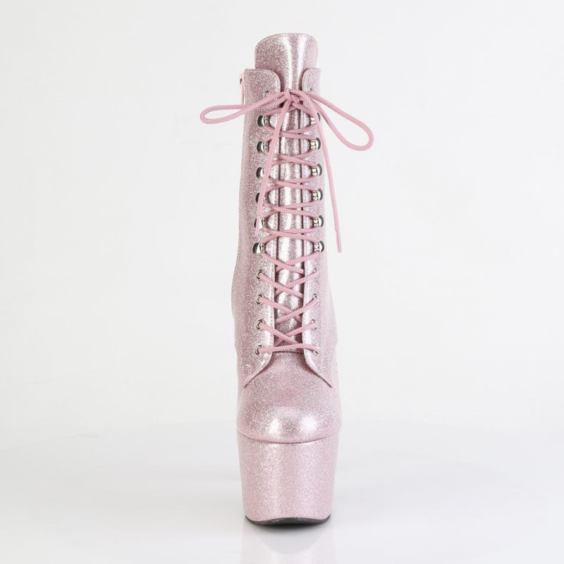 Pink Pleaser Adore-1020GP Glitter Patent Women's Heels Boots | AU GADVRXC