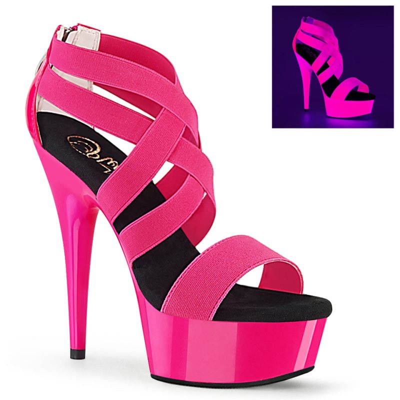 Pink Pleaser Delight-669UV Women\'s Platform Heels Sandals | AUSTRALIA JUXSW