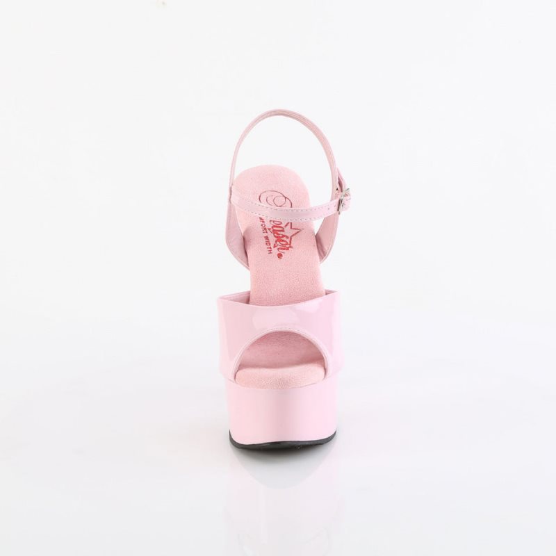 Pink Pleaser Gleam-609 Women's Platform Heels Sandals | AUSTRALIA IRSWY