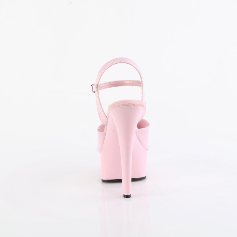 Pink Pleaser Gleam-609 Women's Platform Heels Sandals | AUSTRALIA IRSWY