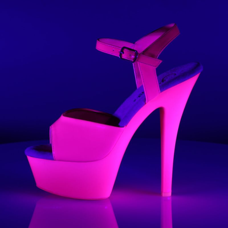 Pink Pleaser Kiss-209UV Women's Platform Heels Sandals | AU WOMJKQV