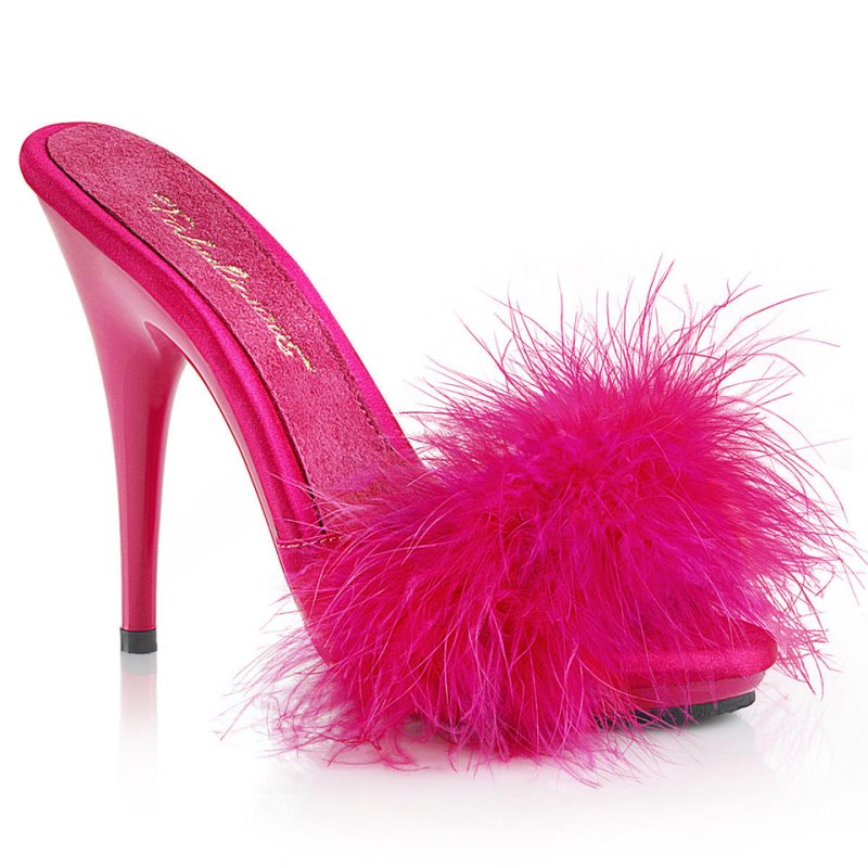 Pink Pleaser Poise-501F Women\'s Platform Slides | AU KJYQUND