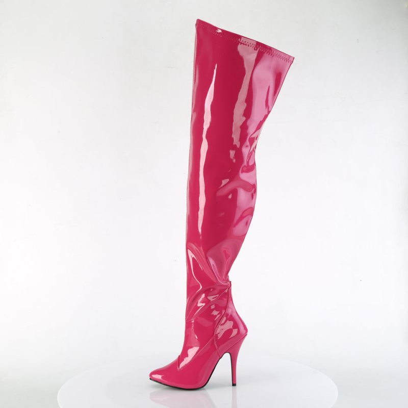 Pink Pleaser Seduce-3000WC Women's Thigh High Boots | AU KALFCUH