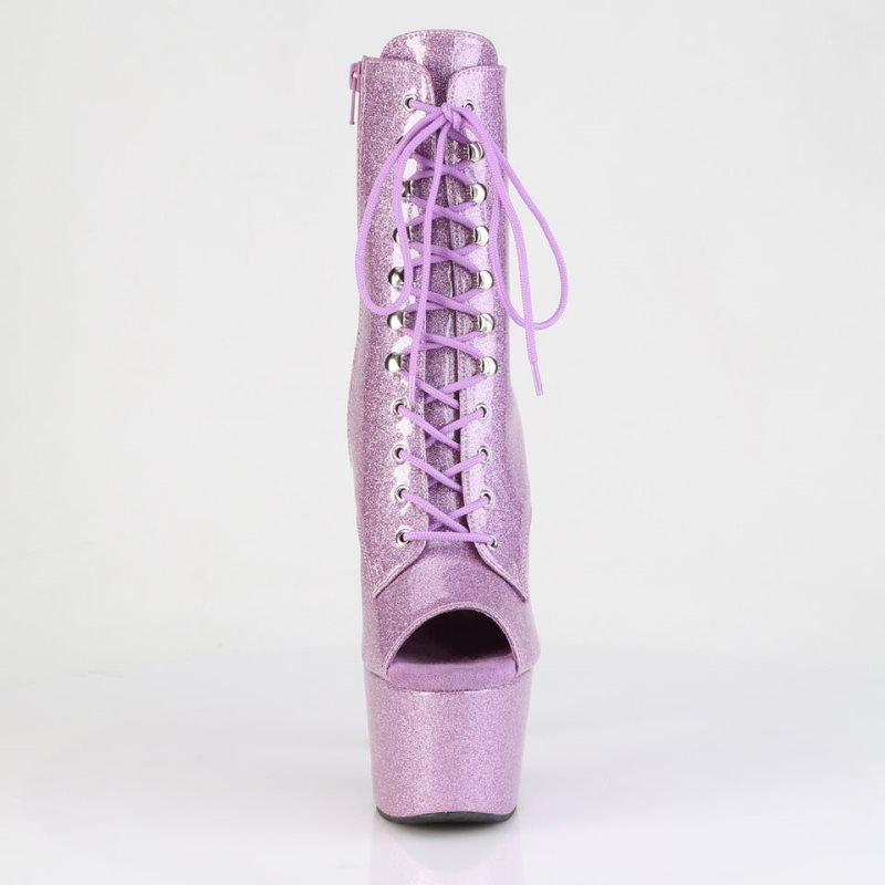 Purple Pleaser Adore-1021GP Glitter Women's Heels Boots | AUSTRALIA GARTJ