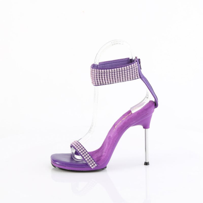 Purple Pleaser Chic-40 Women's Heels Sandals | AUSTRALIA BIKPW