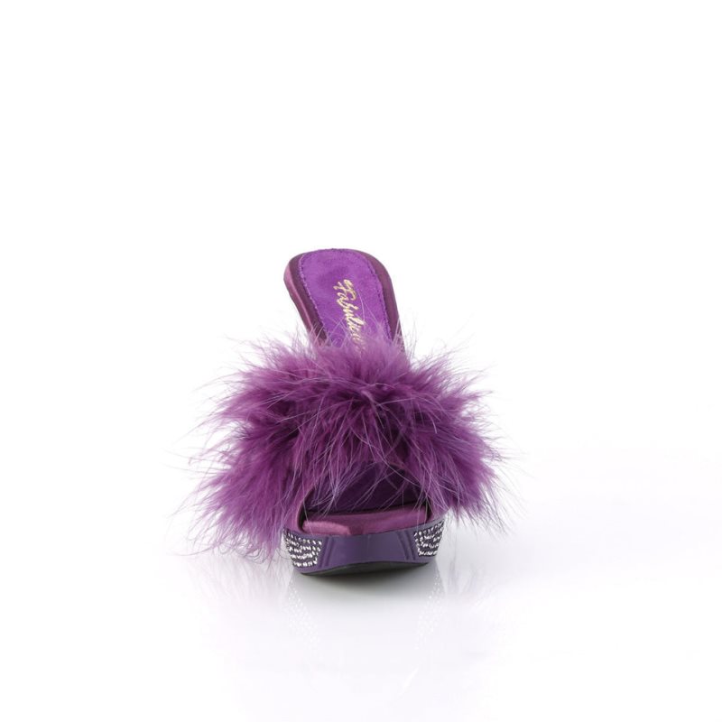 Purple Pleaser Elegant-401F Women's Platform Slides | AUSTRALIA WCLJN