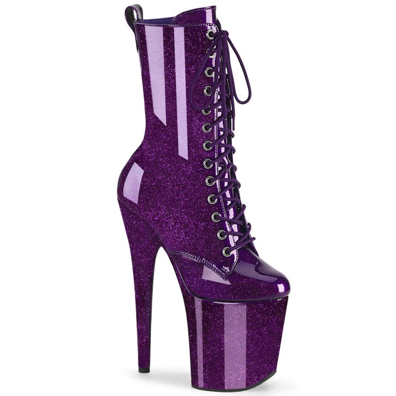 Purple Pleaser Flamingo-1040GP Women\'s Heels Boots | AUSTRALIA LGDYA