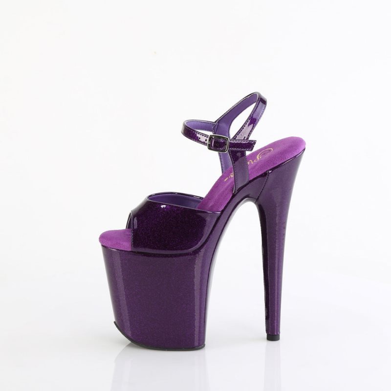 Purple Pleaser Flamingo-809GP Women's Platform Heels Sandals | AU EYJKZCH