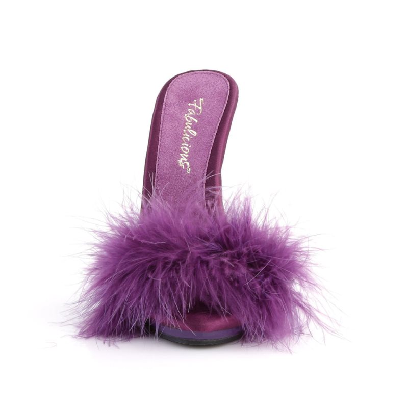 Purple Pleaser Poise-501F Women's Platform Slides | AUSTRALIA FDKJA