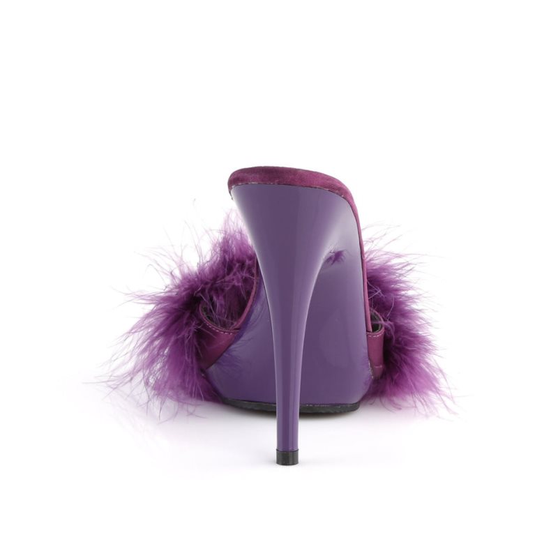 Purple Pleaser Poise-501F Women's Platform Slides | AUSTRALIA FDKJA