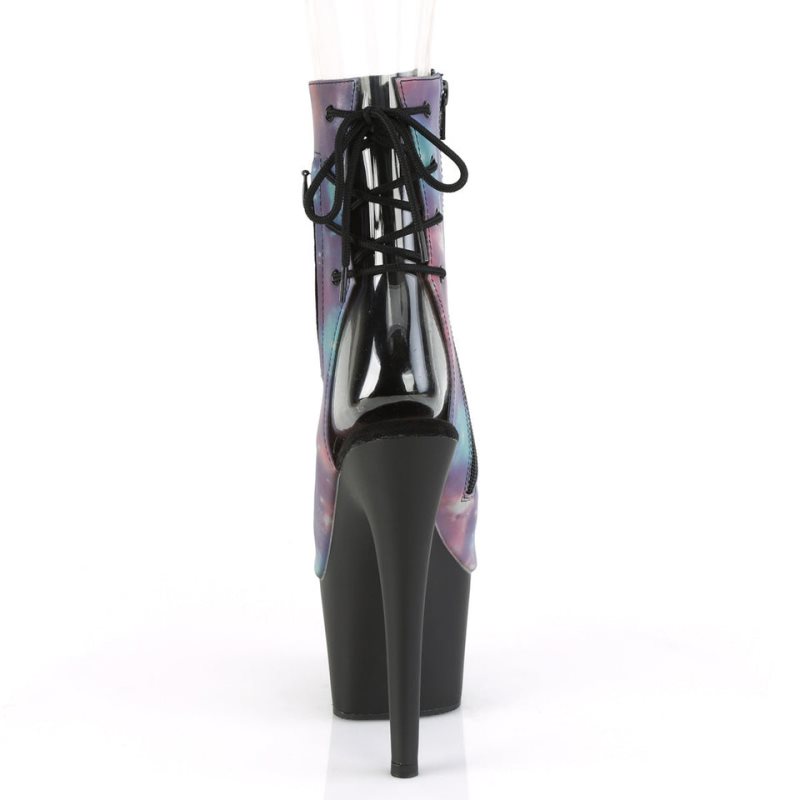 Purple / Black Pleaser Adore-1018REFL Women's Heels Boots | AU VRZDHFC