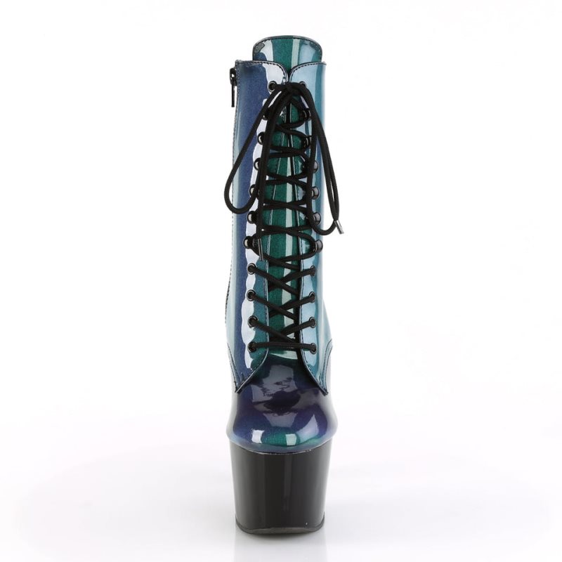 Purple / Green Pleaser Adore-1020SHG Women's Heels Boots | AU CBPYFAS