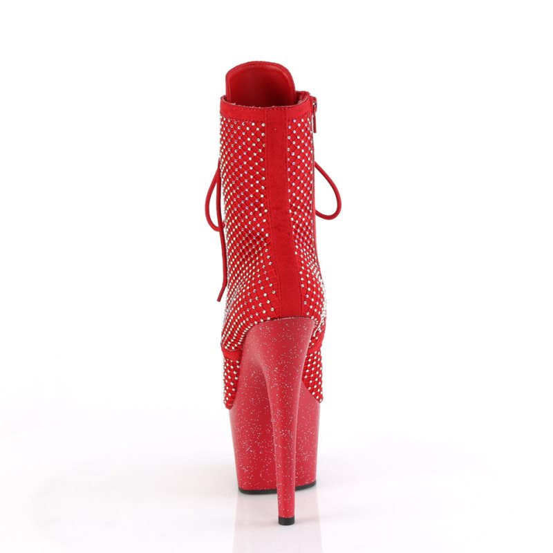 Red Pleaser Adore-1020RM Faux Suede Women's Heels Boots | AUSTRALIA WITJS