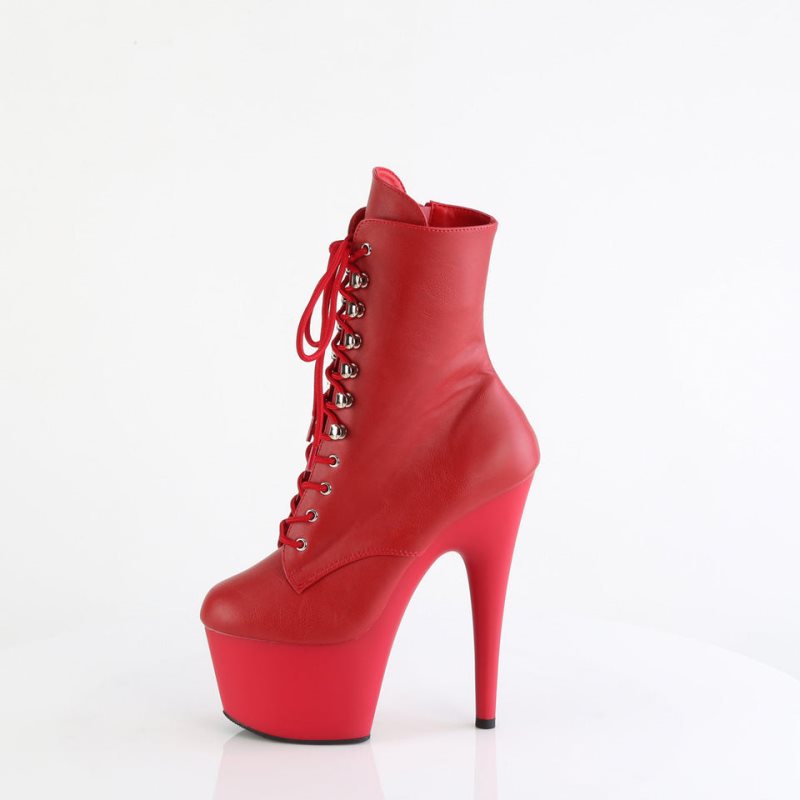 Red Pleaser Adore-1020 Vegan Leather Women's Heels Boots | AUSTRALIA LDKTB