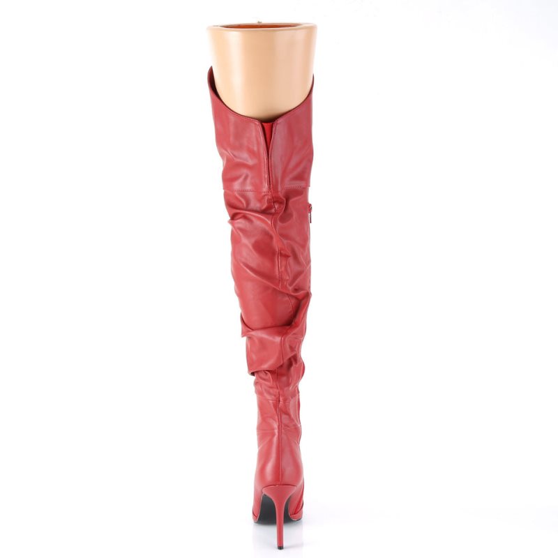 Red Pleaser Classique-3011 Women's Thigh High Boots | AUSTRALIA RTHUJ