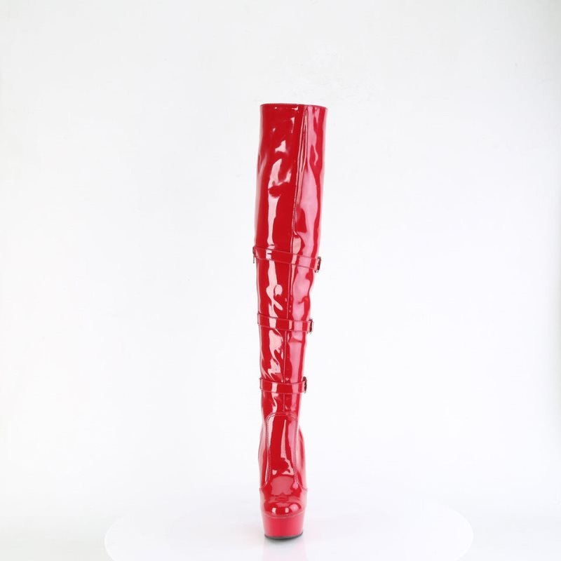 Red Pleaser Delight-3018 Women's Thigh High Boots | AUSTRALIA CHQXY