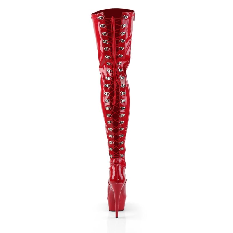 Red Pleaser Delight-3063 Women's Thigh High Boots | AUSTRALIA ECSVG