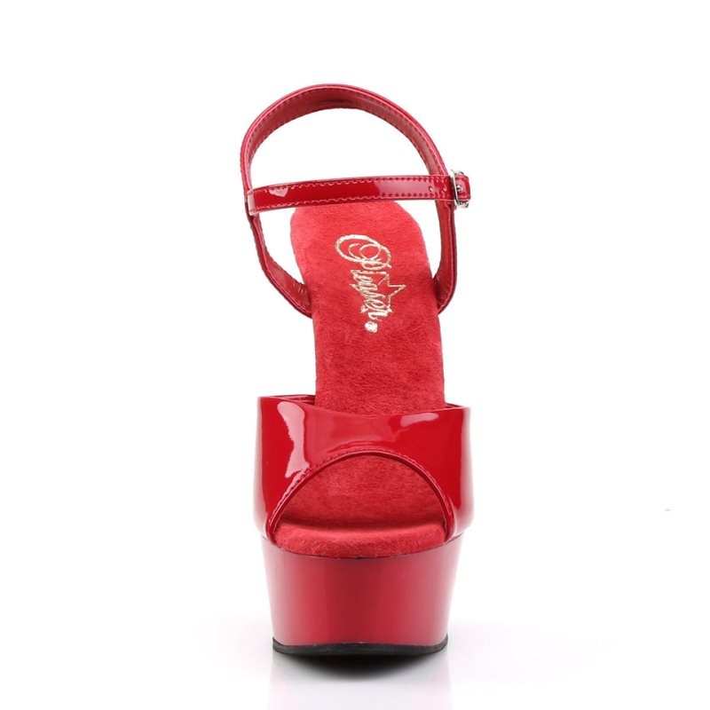 Red Pleaser Delight-609 Women's Platform Heels Sandals | AU EQCVPSZ