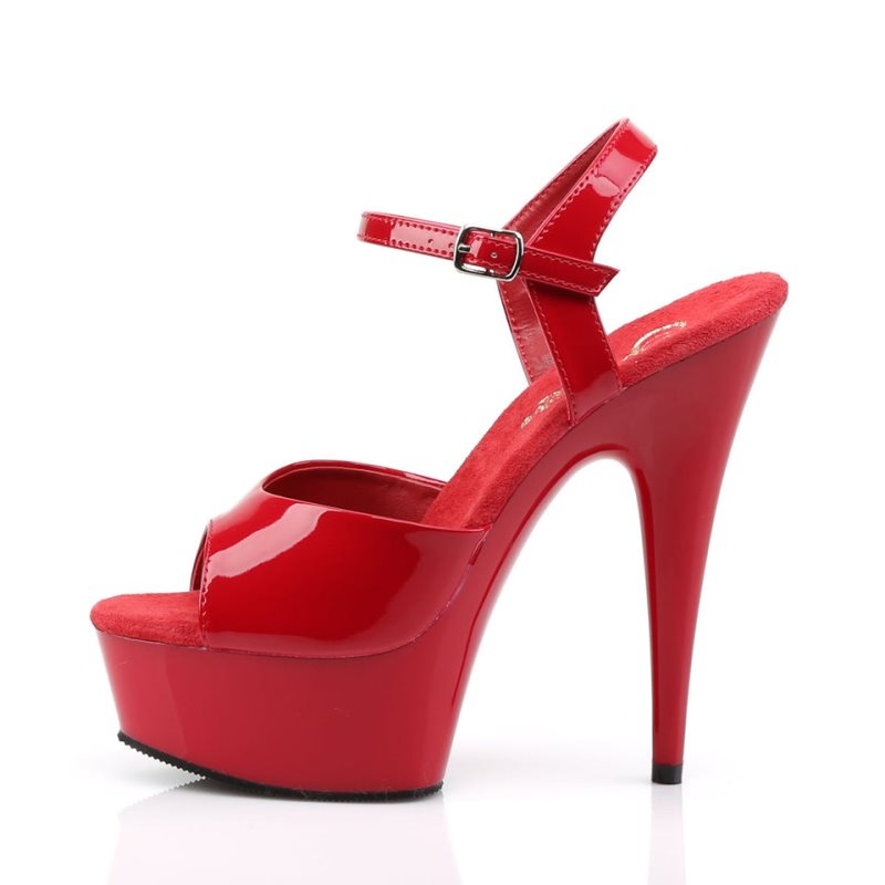 Red Pleaser Delight-609 Women's Platform Heels Sandals | AU EQCVPSZ