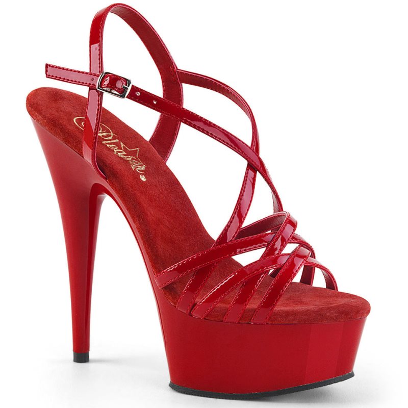 Red Pleaser Delight-613 Women\'s Platform Heels Sandals | AUSTRALIA VASTN