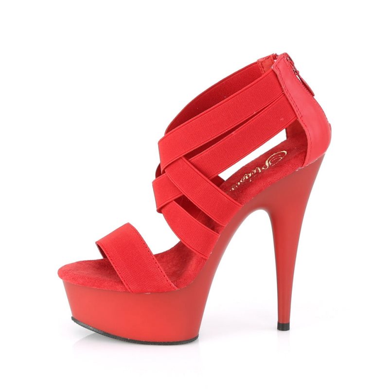 Red Pleaser Delight-669 Women's Platform Heels Sandals | AU EAOWTRG