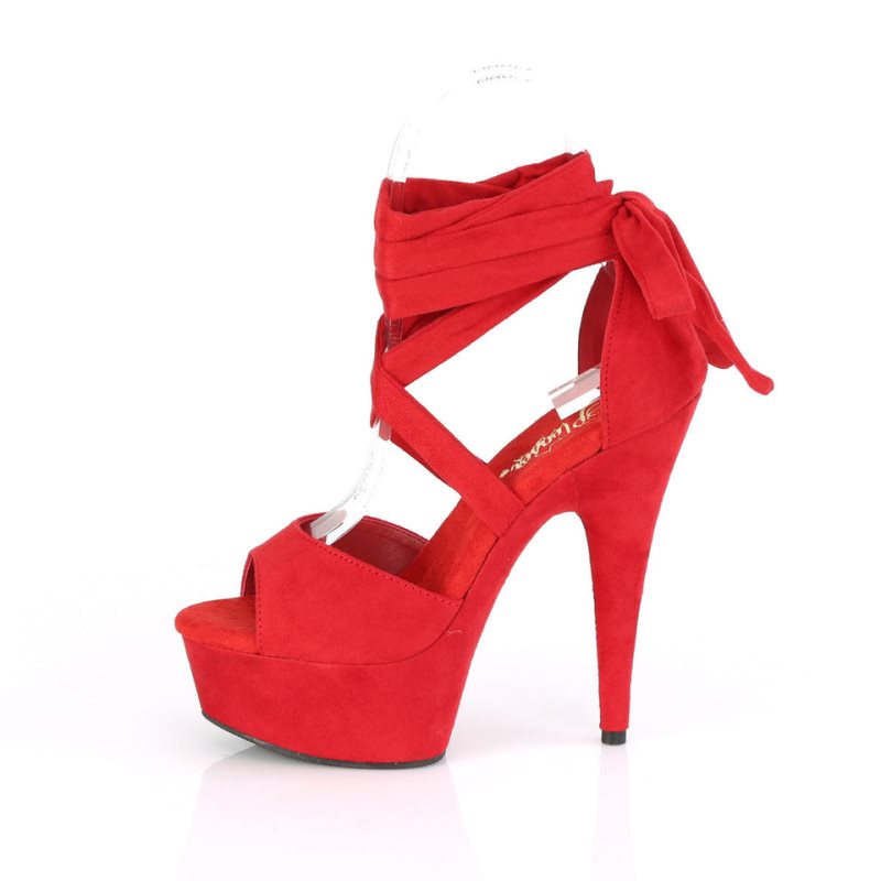 Red Pleaser Delight-679 Women's Platform Heels Sandals | AUSTRALIA OZYKW