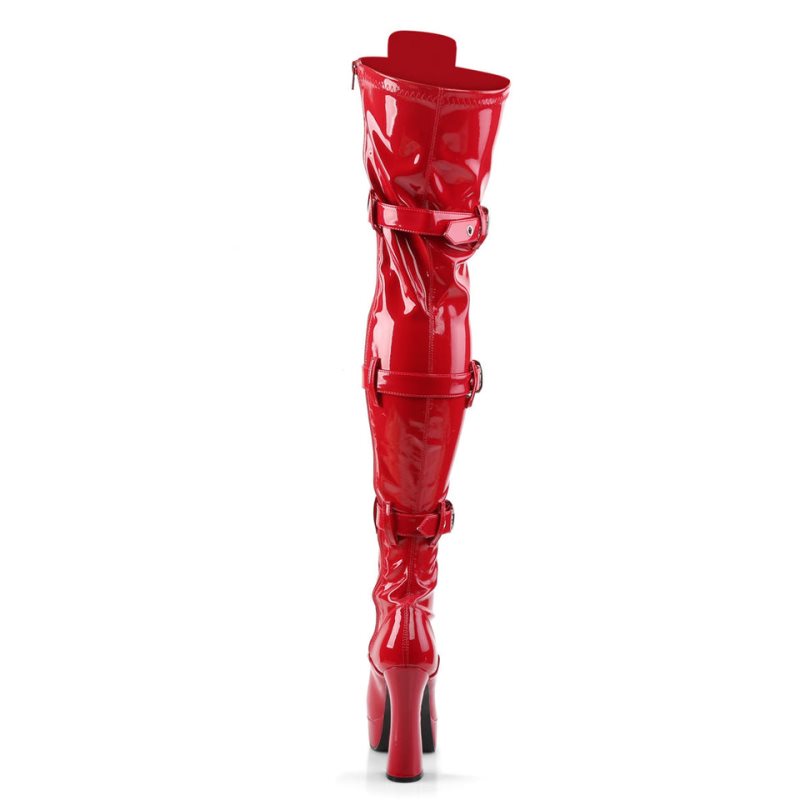 Red Pleaser Electra-3028 Women's Thigh High Boots | AUSTRALIA OTMCL