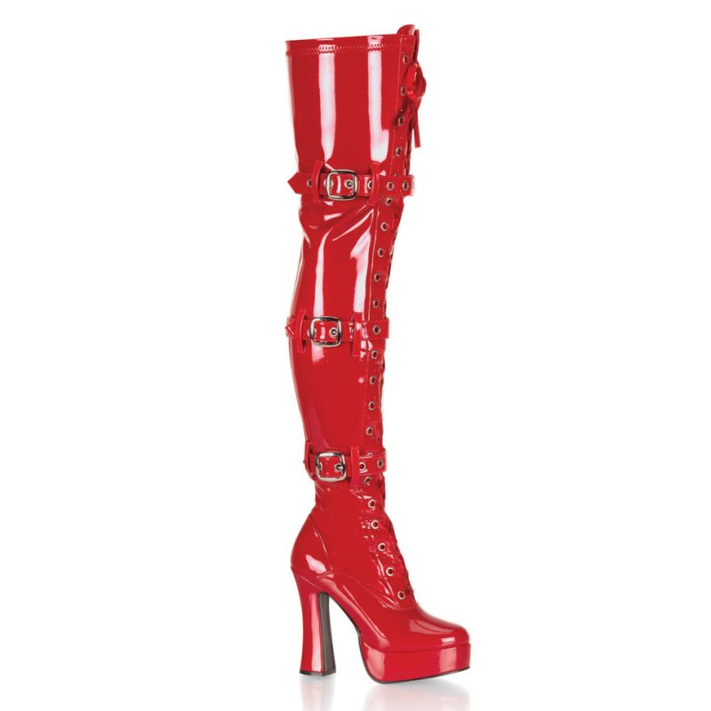 Red Pleaser Electra-3028 Women\'s Thigh High Boots | AUSTRALIA OTMCL