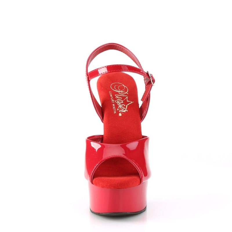 Red Pleaser Excite-609 Women's Platform Heels Sandals | AU SFBYQAJ