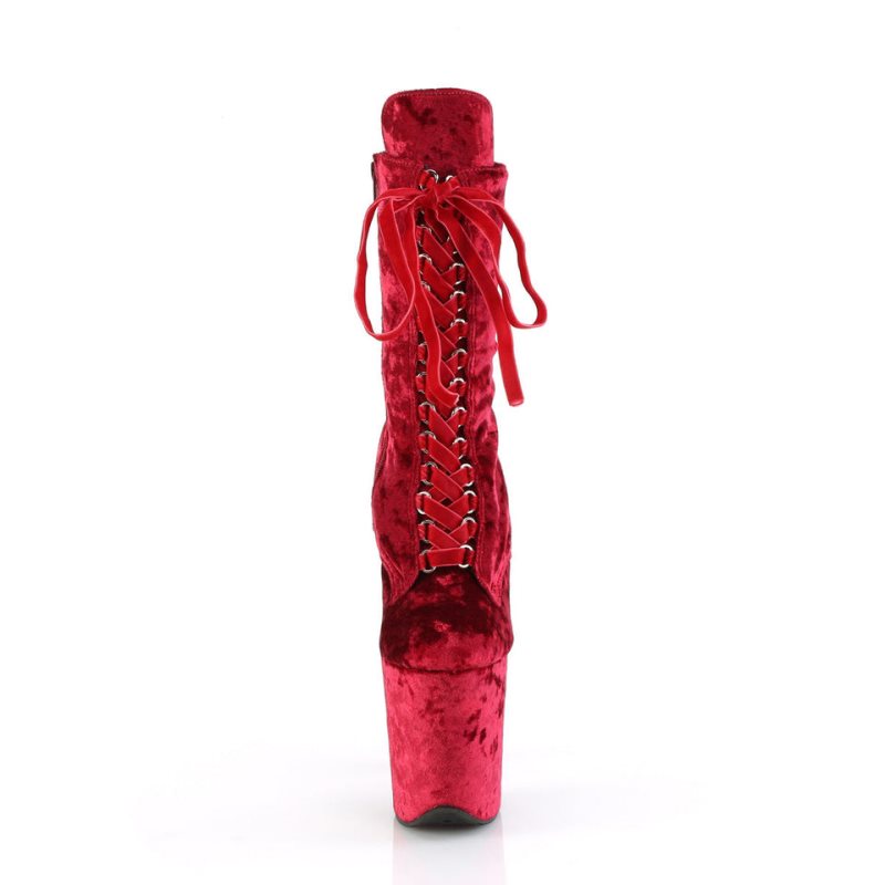 Red Pleaser Flamingo-1045VEL Women's Heels Boots | AU DFKSACW