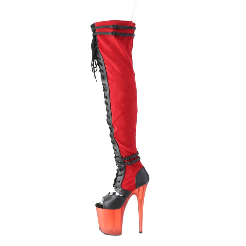 Red Pleaser Flamingo-3027 Women's Thigh High Boots | AU ALQVORM