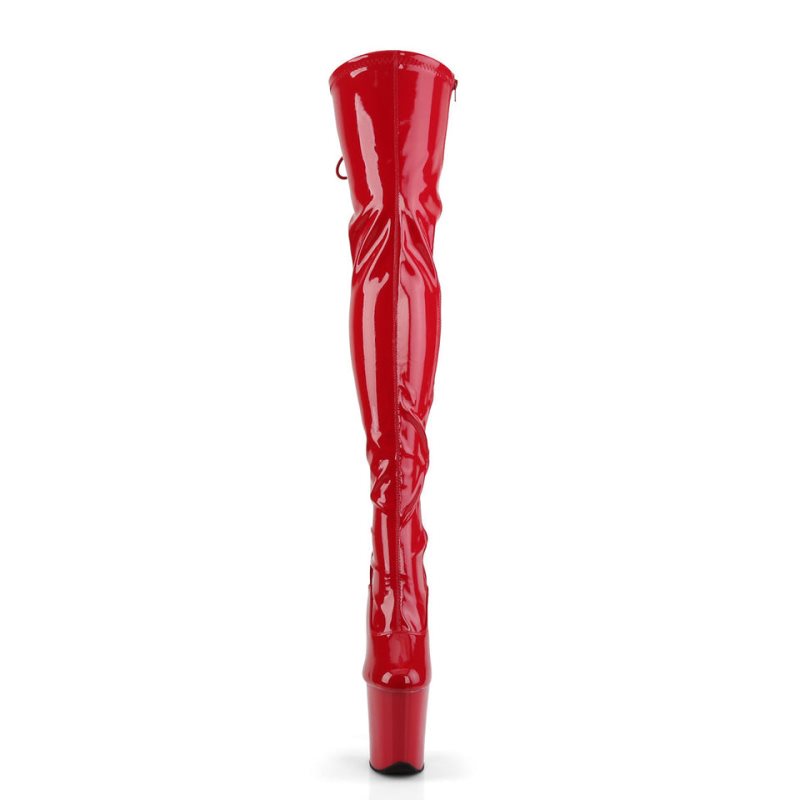 Red Pleaser Flamingo-3063 Women's Thigh High Boots | AUSTRALIA UXNZL