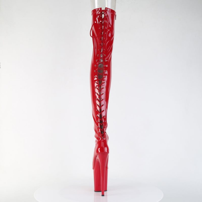 Red Pleaser Flamingo-3850 Women's Thigh High Boots | AUSTRALIA XYMBC