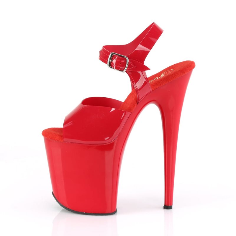 Red Pleaser Flamingo-808N Women's Platform Heels Sandals | AUSTRALIA VDTYC